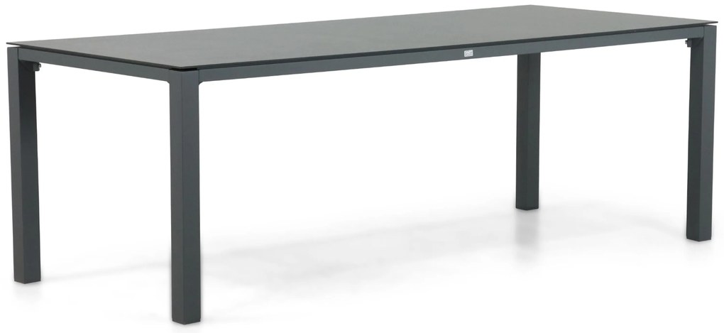 Tuinset 6 personen 220 cm Aluminium/textileen Grijs Hartman Sitges/Mateo