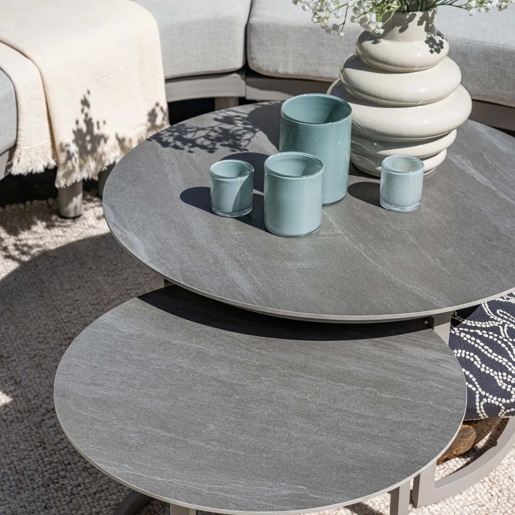Garden Impressions Monte Carlo loungetafel Ø80xH40 cm - taupe