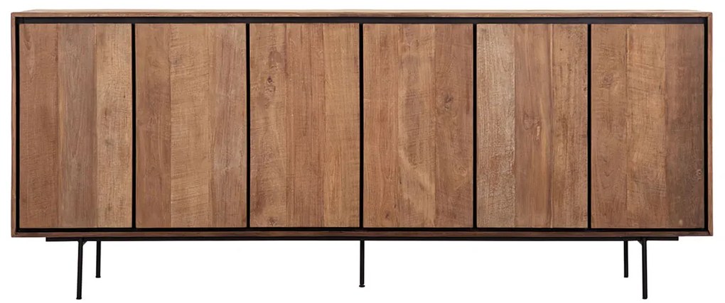 DTP Home Metropole Groot Dressoir Teakhout 220 Cm - 220x40x90cm.