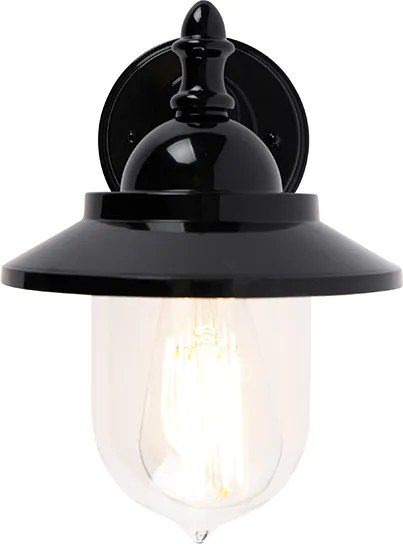 Klassieke buiten wandlamp zwart IP44 - Oxford