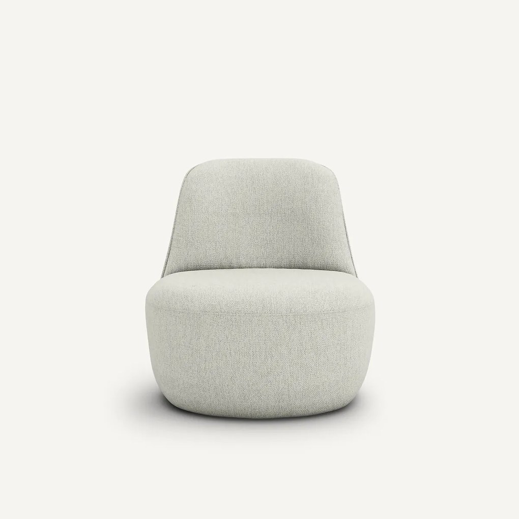 Draaifauteuil in bouclé, Rosebury