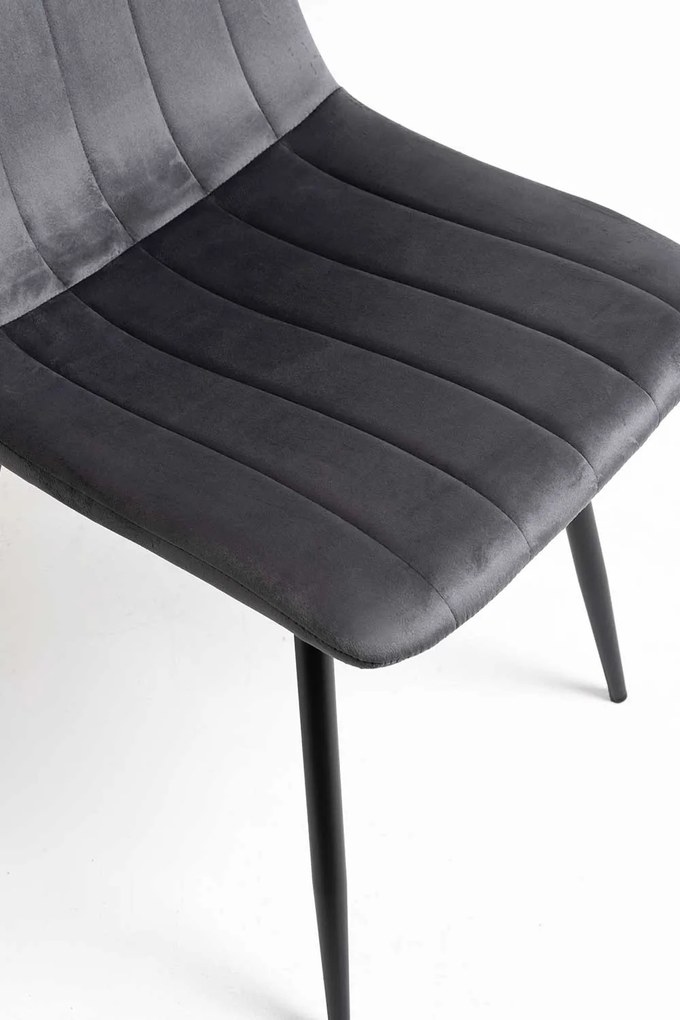 Fluwelen Miller Black Stoel