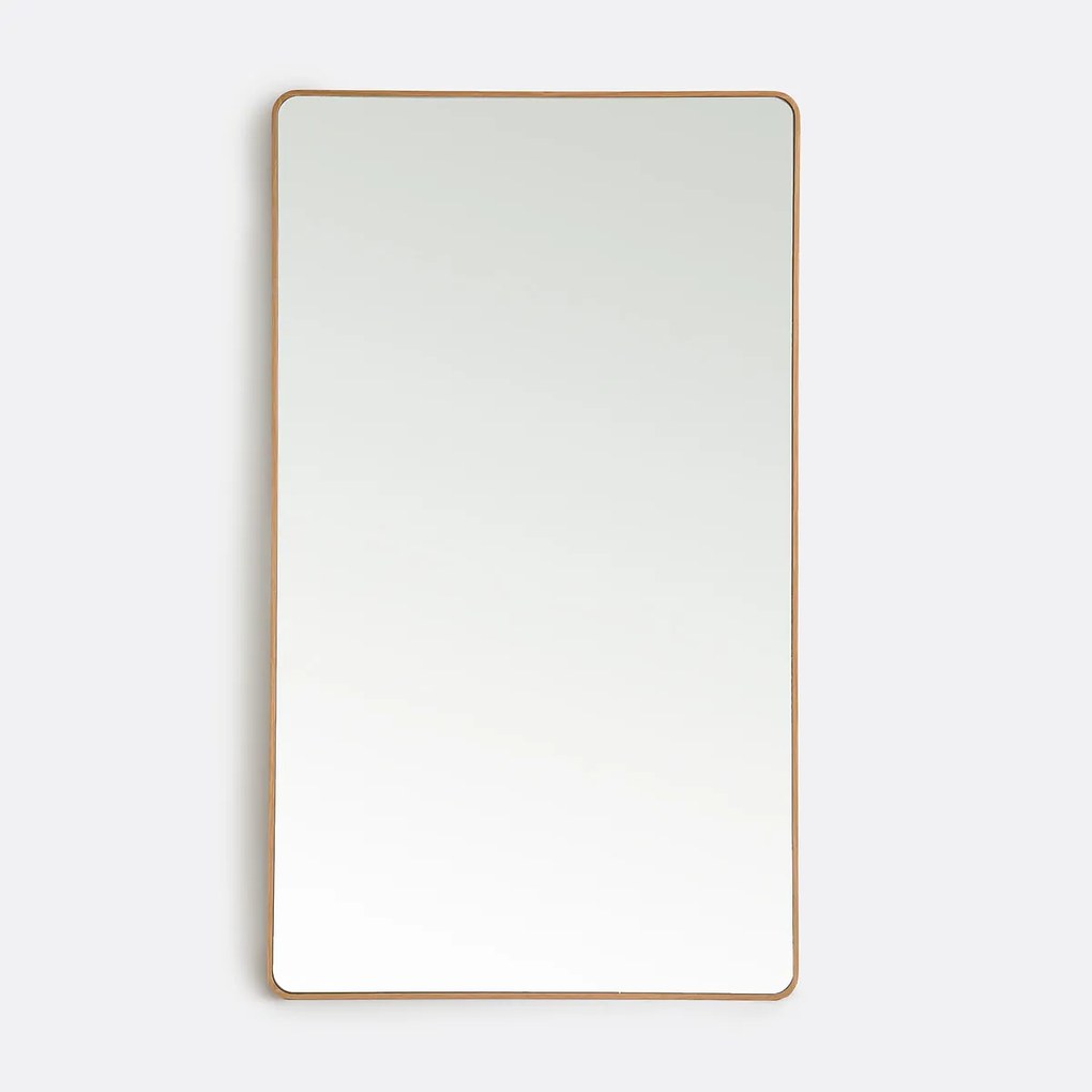 Rechthoekige spiegel in eikenfineer 100x170 cm Iodus