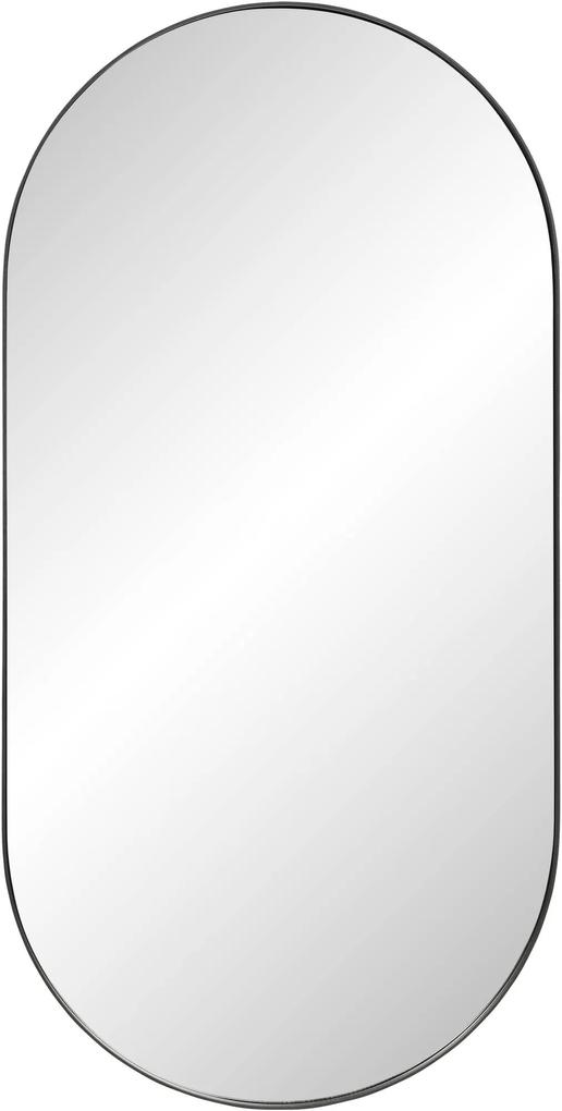 Ben Vita ovale spiegel 50x100 cm Mat Zwart
