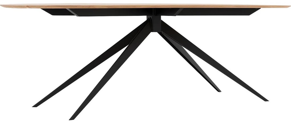 Goossens Excellent Eettafel Uniek, Semi rond 240 x 100 cm