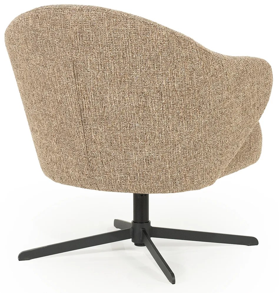 Eleonora Connor Fauteuil Draaibaar Bruine Stof