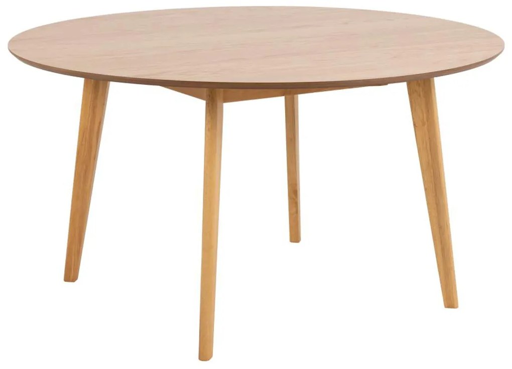Scandinavische Eettafel Rond Eiken - 140 X 140cm.