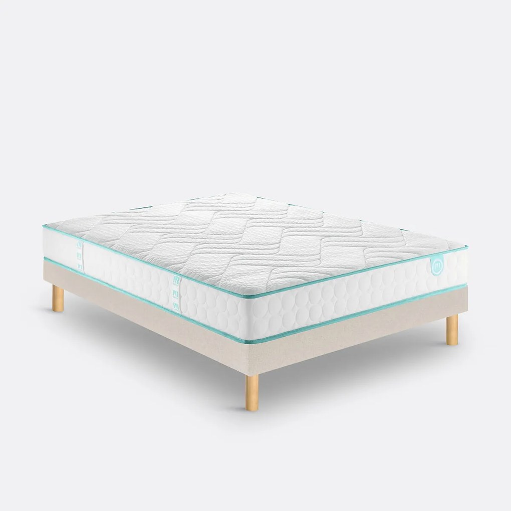 Ensemble. matras in schuim + bedbodem, LE TOUT TONIQUE