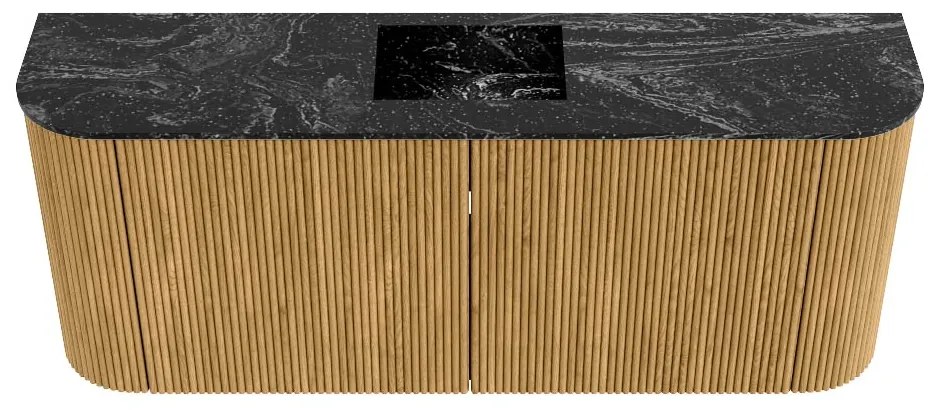 Mondiaz Joya DLux 105cm toiletmeubel ronding links/rechts oak met wastafel faye midden 1 kraangat lava