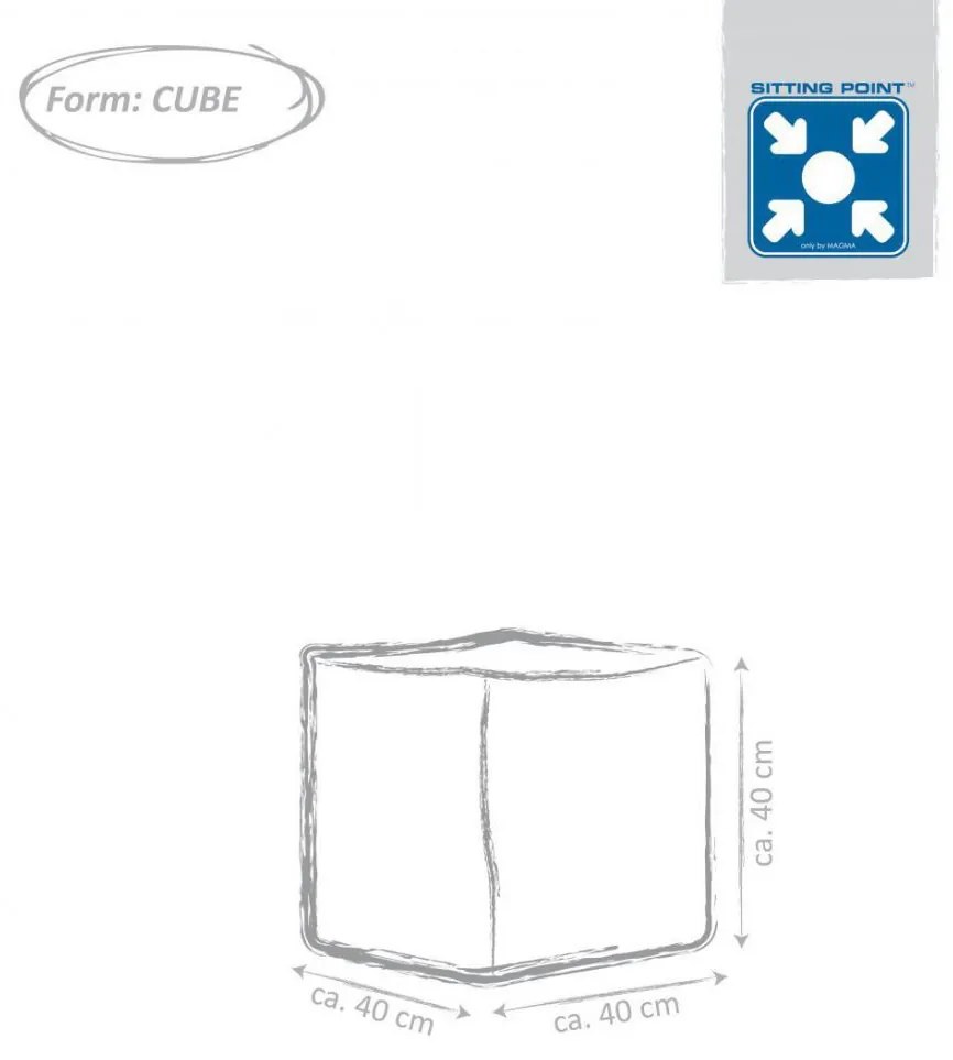 Sitting Point Cube Scuba - Petrol