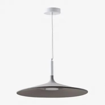 Hanglamp Ø50 Cm Led Kaula Wit - Grijs – Koel - Sklum