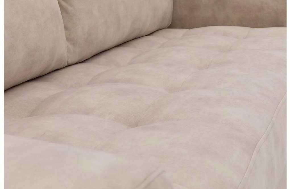 Goossens Bank Coco beige, stof, 2-zits, stijlvol landelijk