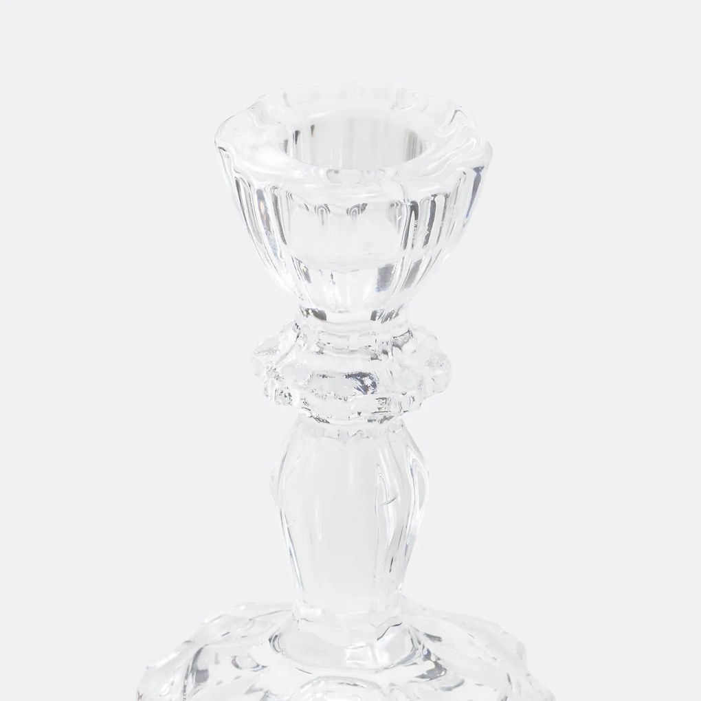 Kandelaar in glas H10,3 cm, Carsa