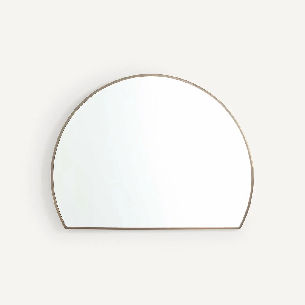 Halve cirkel spiegel, ijzer metaal H60cm, Caligone