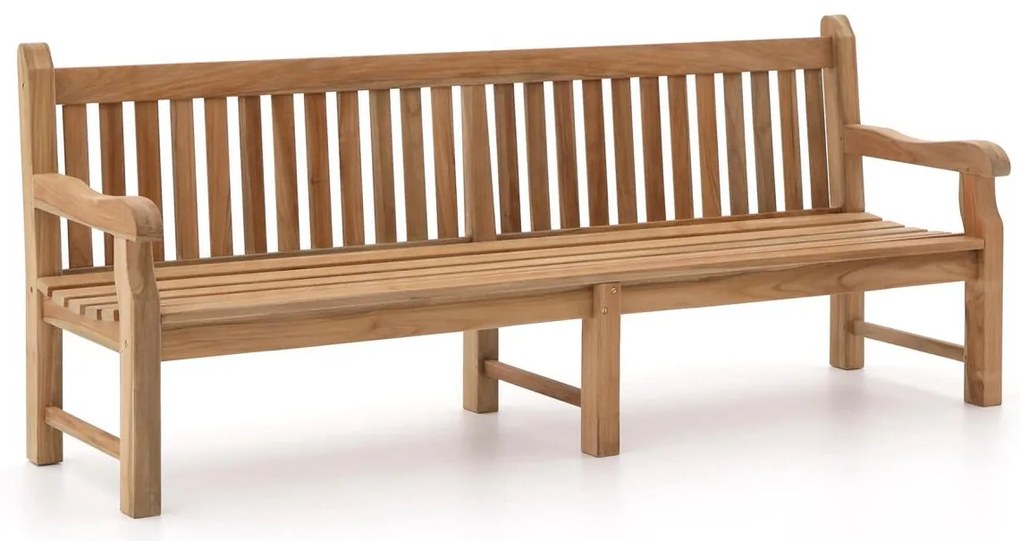 Parkbank Sunyard  | Teakhout | 4 personen | Tuinbank Natural Teak | 240cm | Kees Smit Tuinmeubelen