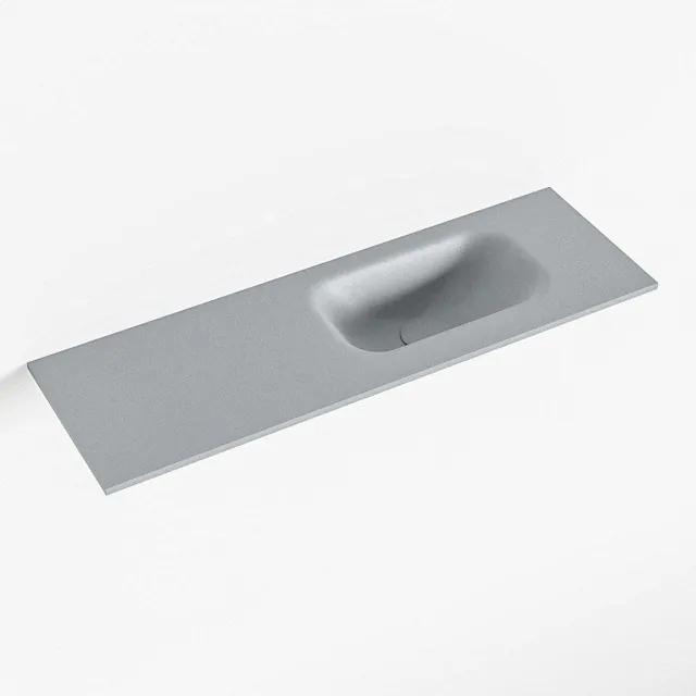Mondiaz EDEN Fontein - 70x23x0.9cm - wasbak Rechts - zonder kraangaten - voor toiletmeubel - Solid surface - Plata F50112Plata