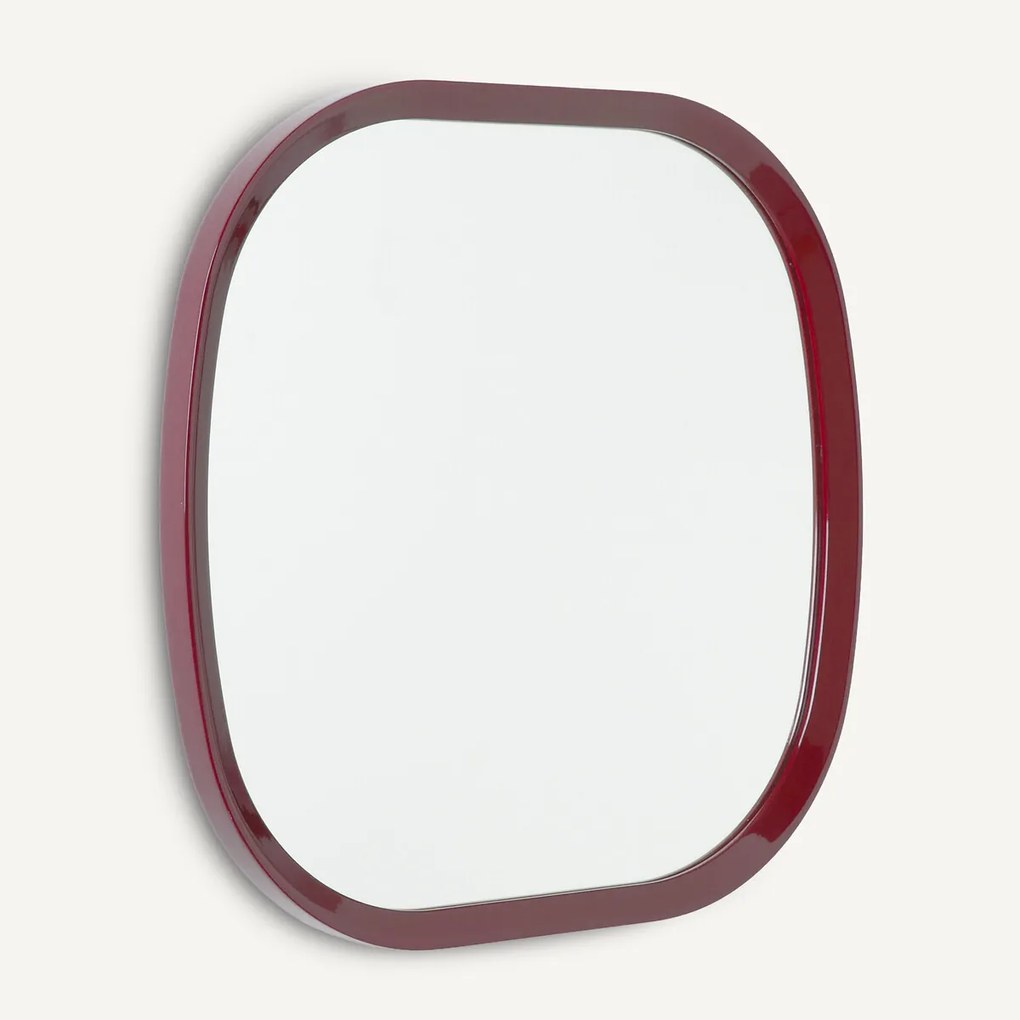 Vierkante gelakte spiegel, H60 cm, Orion