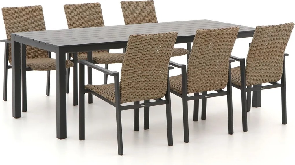 Diningset Manifesto  | 6 personen teakhout | Tuinset stapelbaar | 7-delig | Kees Smit Tuinmeubelen