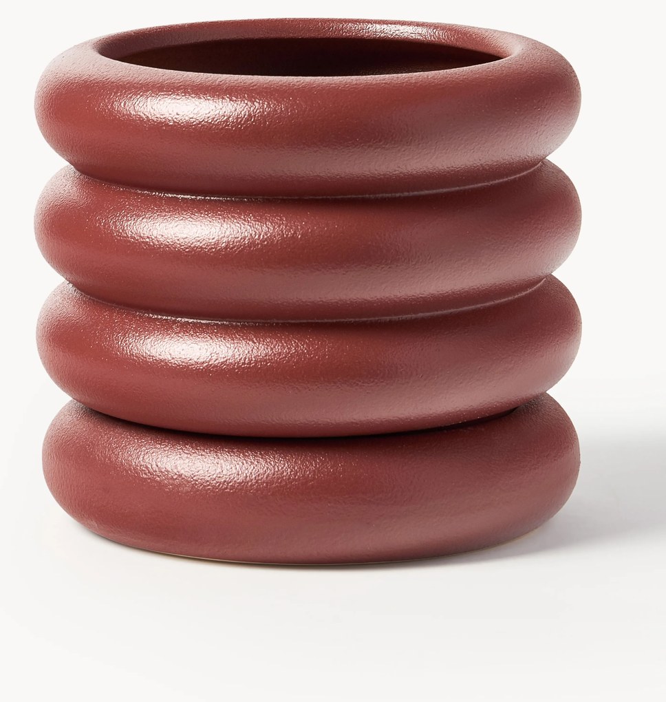 Kleine plantenpot Rudi van keramiek, H 16 cm 8