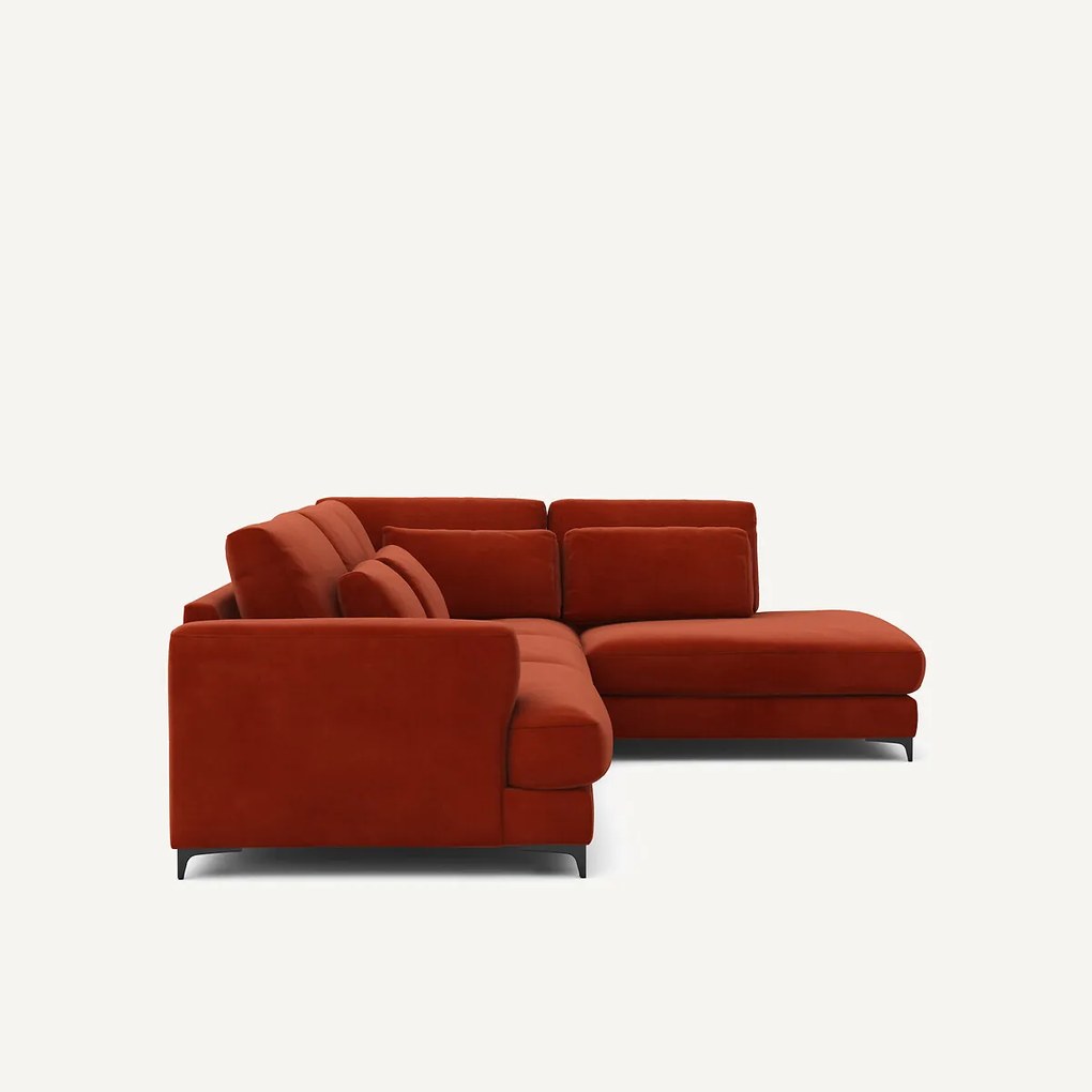 Omvormbare hoekbank rechts, fluweel, Marsile