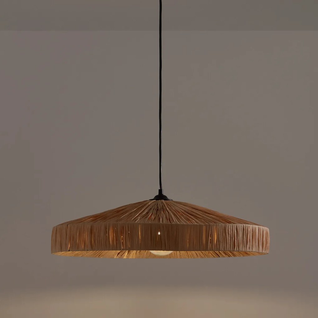 Hanglamp in raffiaØ50 cm, Rafita