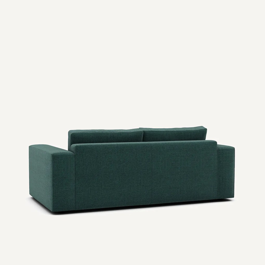 Compacte 3-zitsbank in gevlekt canvas, Skander