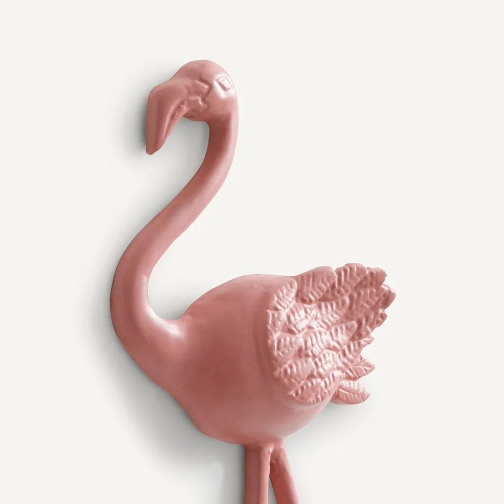 Kapstok, Muurhaak rose flamingo, Malou