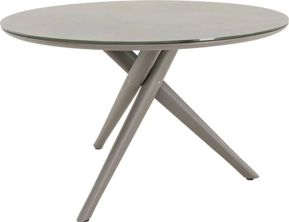 Lesli Living  Ronde Tuintafel - ø120cm - Mojito - Donkergrijs - Keramiek - Lesli Living