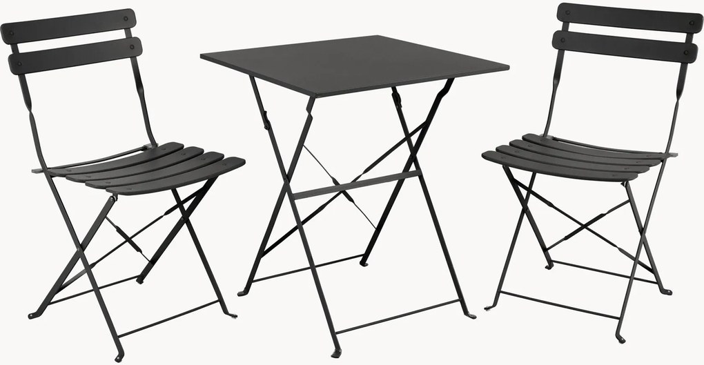 Inklapbare metalen tuinbistroset Ponte, 3-delig