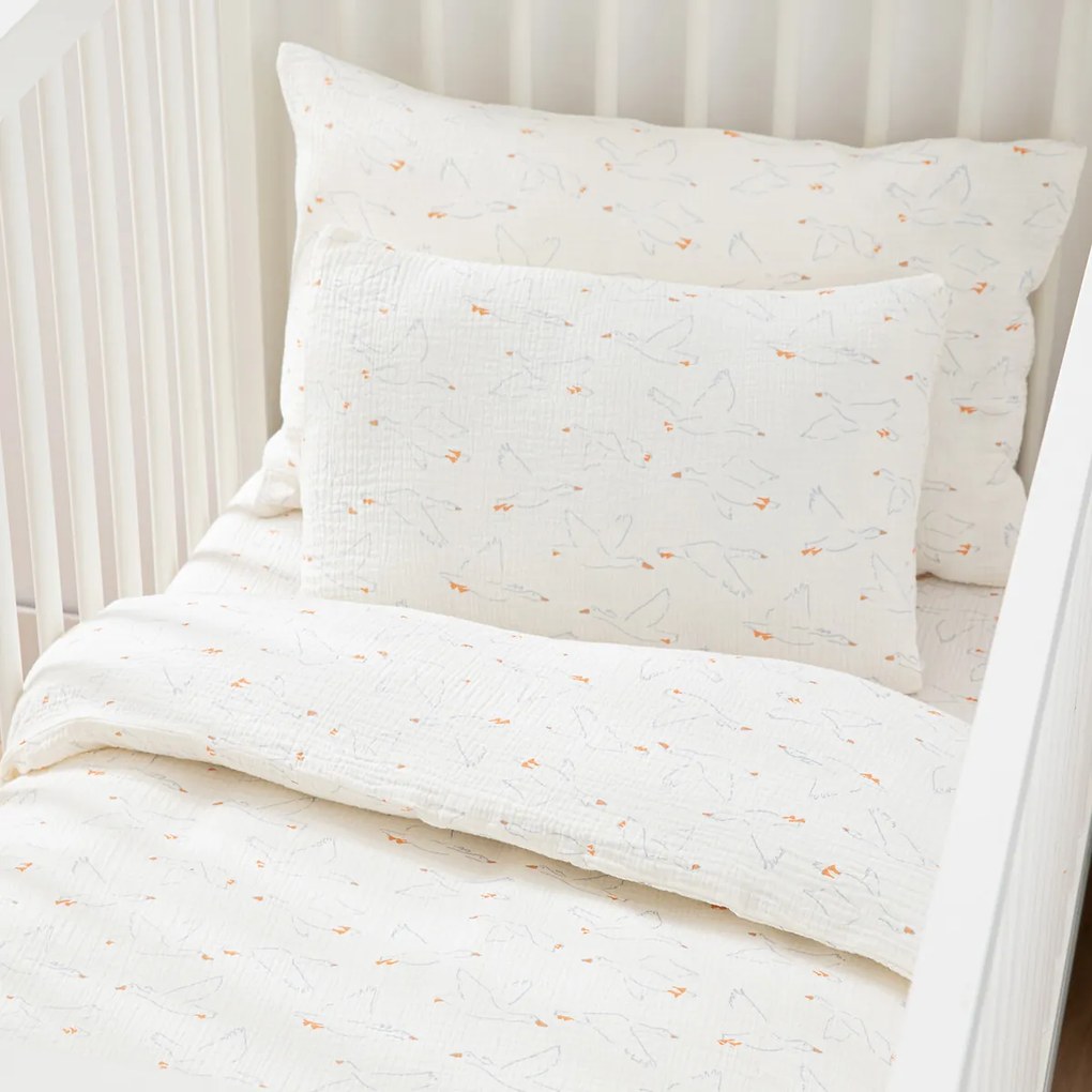 Dekbedovertrek voor baby in tetra, Wildoy