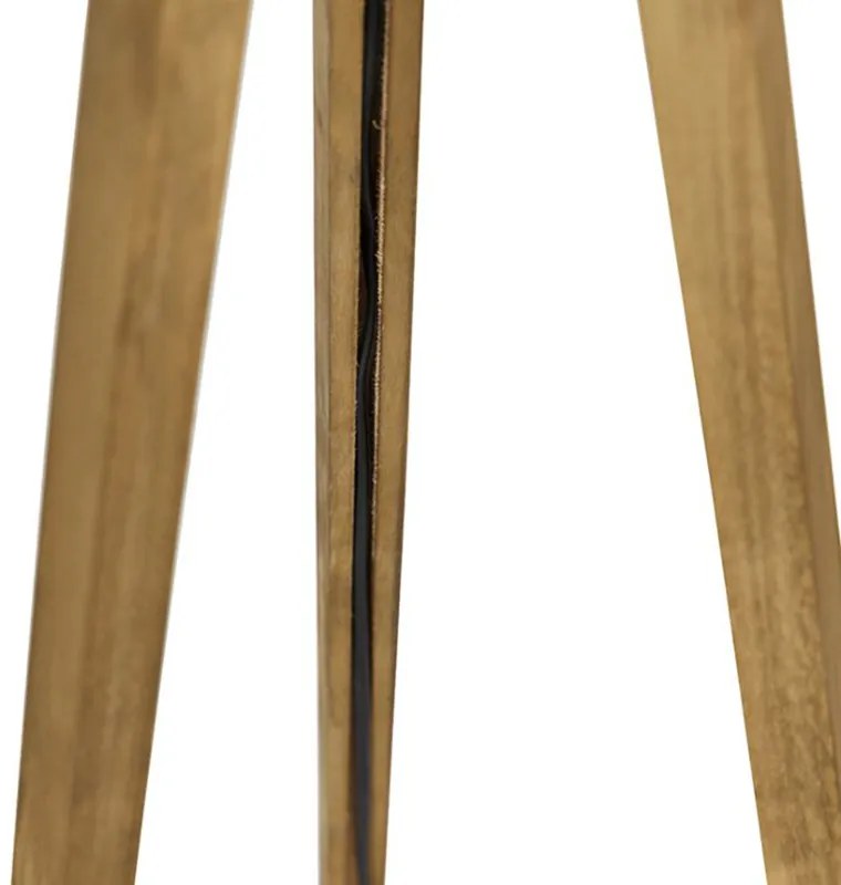 Tripod vintage hout met kap pauw groen 50 cm - Tripod Classic