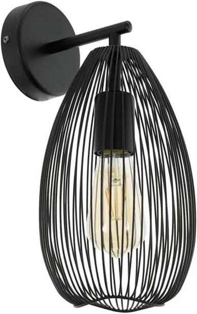 EGLO wandlamp Clevedon - zwart - Leen Bakker