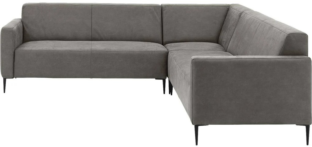 Goossens Key West grijs, micro leer, 2,5-zits, modern design