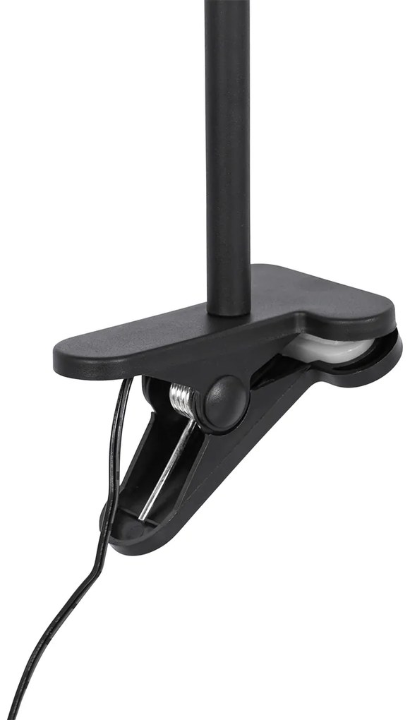 Bureauventilator zwart incl. LED 2700K - Dores