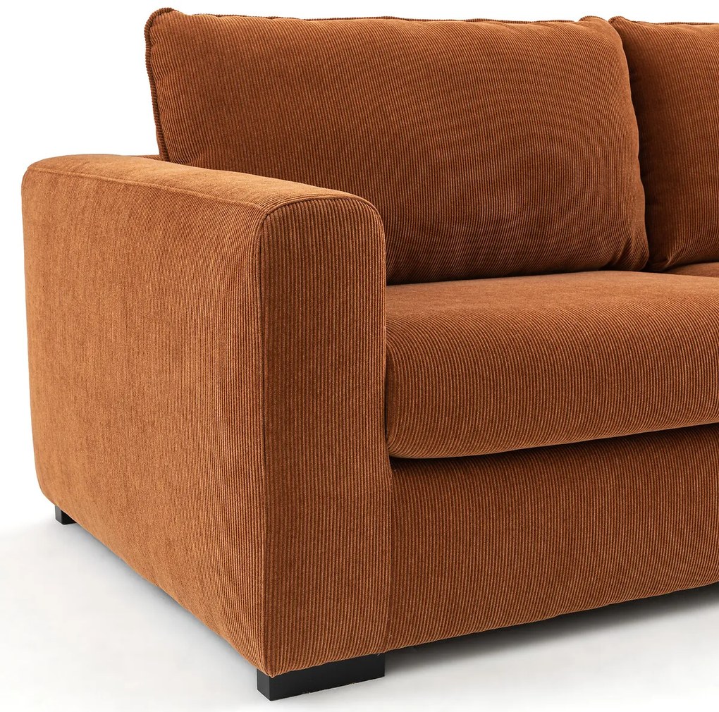 Zetel in geribd fluweel, 2 of 4-zit, Helmi