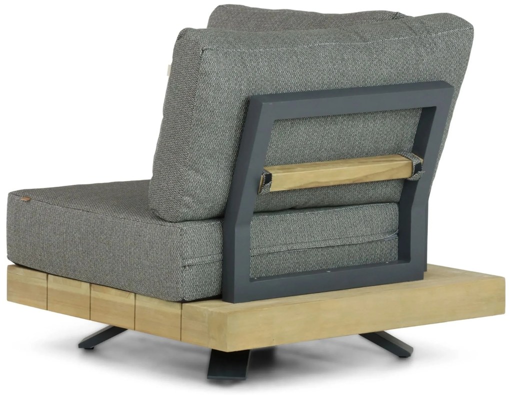 Hoek loungeset 6 personen Teak Old teak greywash Santika Furniture Santika