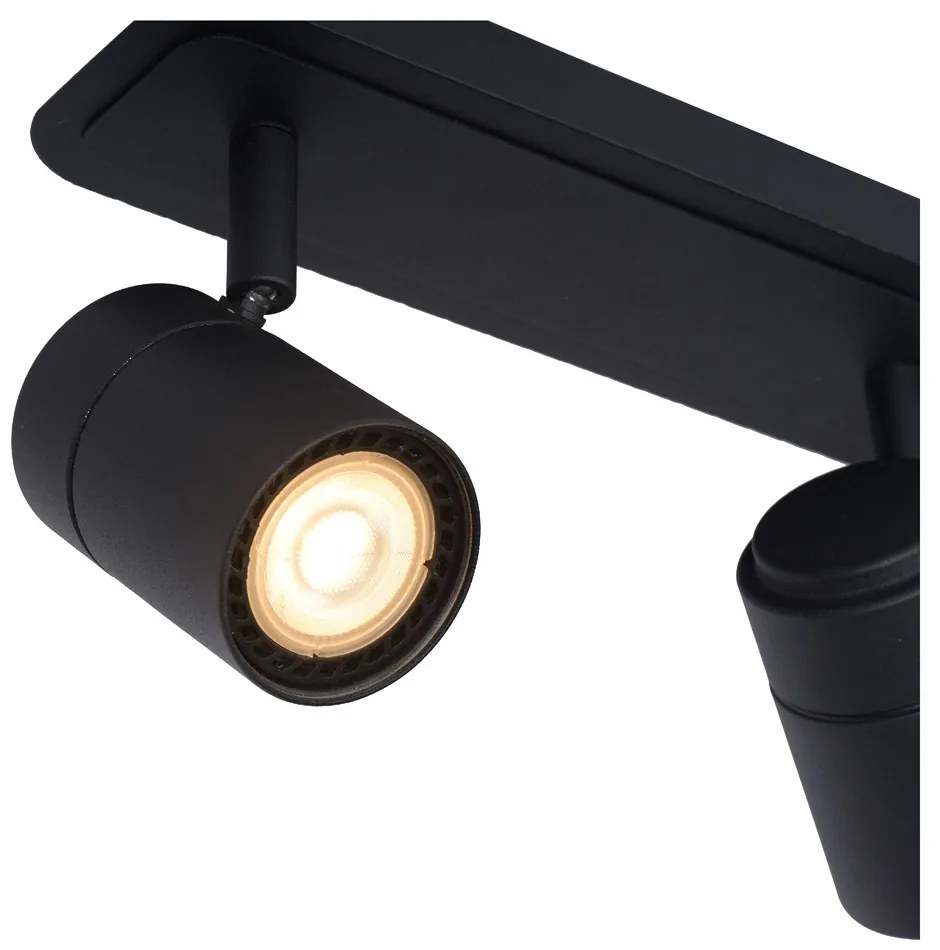 Lucide Lennert plafondlamp 3 spots 5W zwart