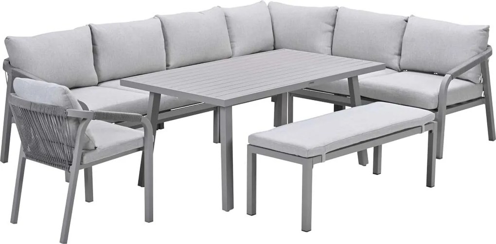 Garden Impressions Tarera lounge dining set 7-delig - taupe