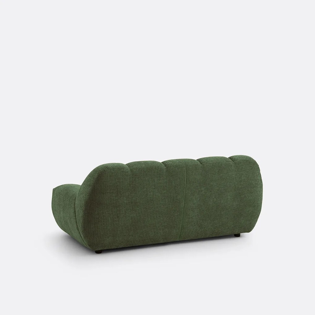 2-zitsbank, chenille fluweel met reliëf, Nuria