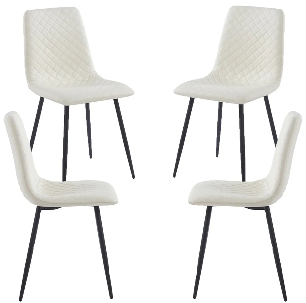 4 Pak Rom Kunstlederen Stoelen