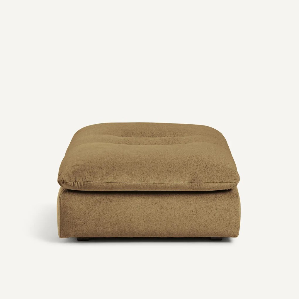 Modulaire voetensteun in linnen fluweel, GIULIANO