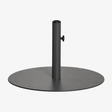 Ronde Parasolvoet 60ø Cm In Staal Peuet Grijs – Grafiet - Sklum