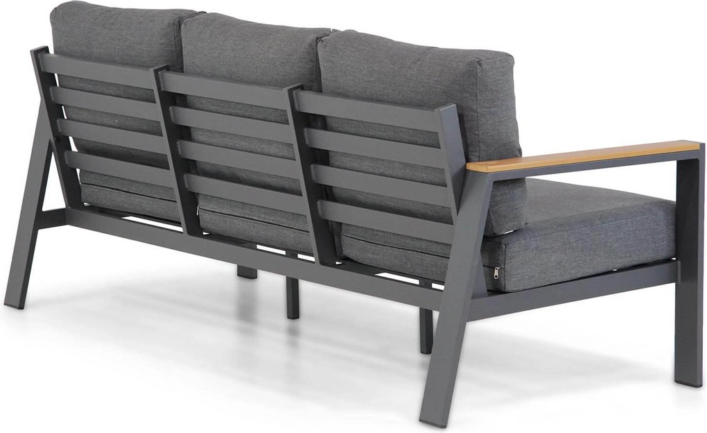 Stoel en Bank Loungeset 5 personen Aluminium/polywood Grijs Domani Furniture Roseto