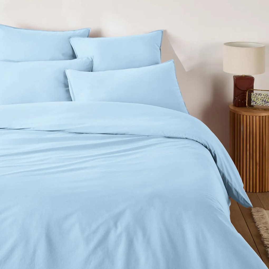 Effen dekbedovertrek in gewassen katoen, Scenario