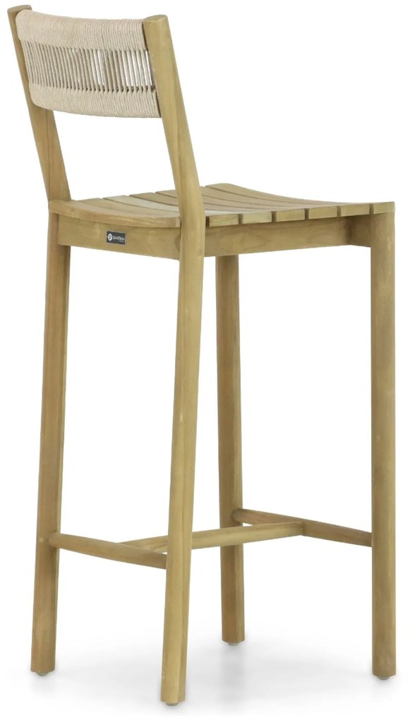 Barstoel Teak Old teak greywash Santika Suka