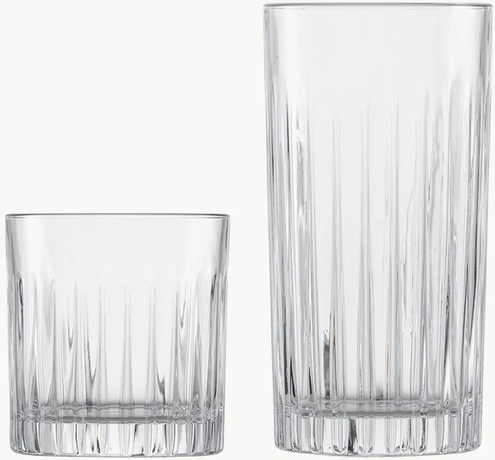 Kristallen whisky- en highballglazen Stage, 8-delig
