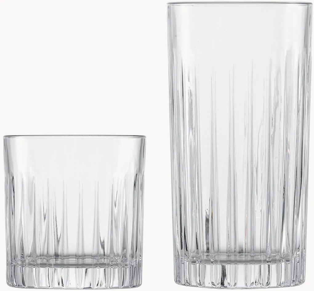 Whisky- & highballglazen Stage van kristalglas, 8-delig