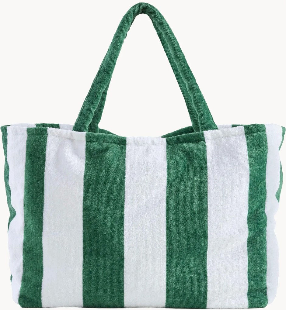 Strandtas Forte van katoenen velours
