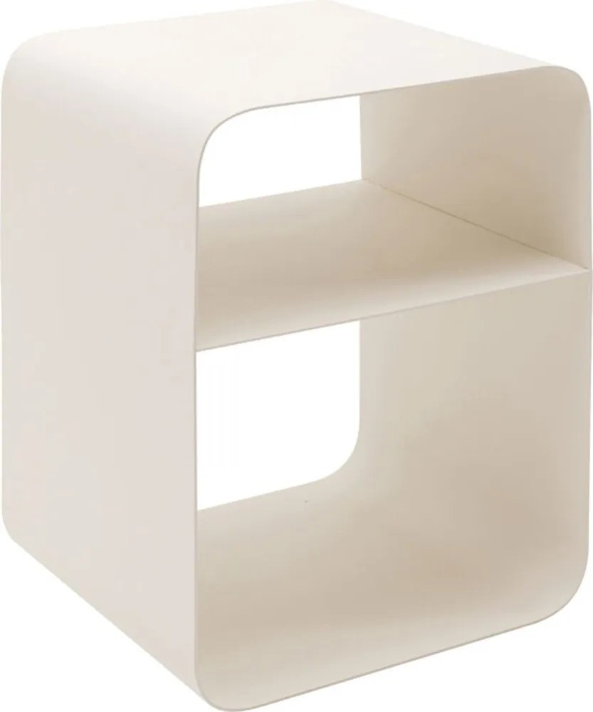 Stalen Bijzettafel Cream - 38 X 33cm.