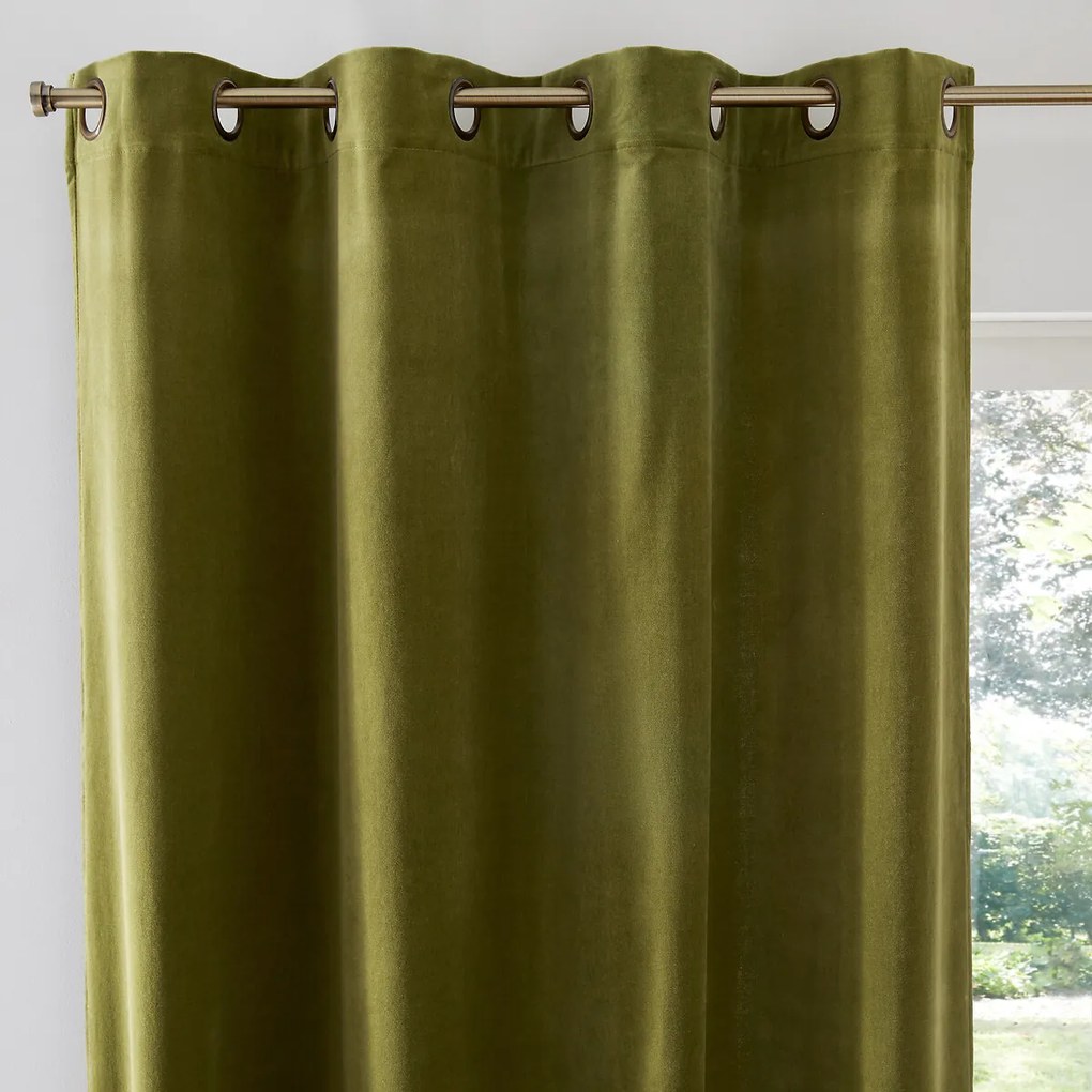 Gordijn in fluweel met oogjes Velvet